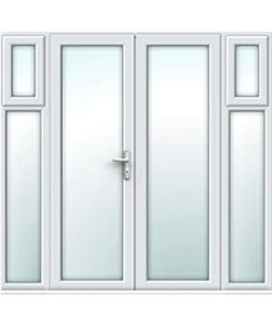 French Doors with Opening Side Panel