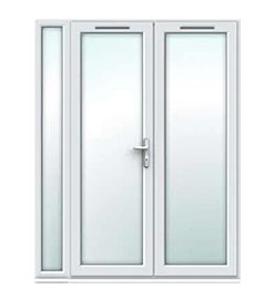 Stock French Door with Single Sidepanel